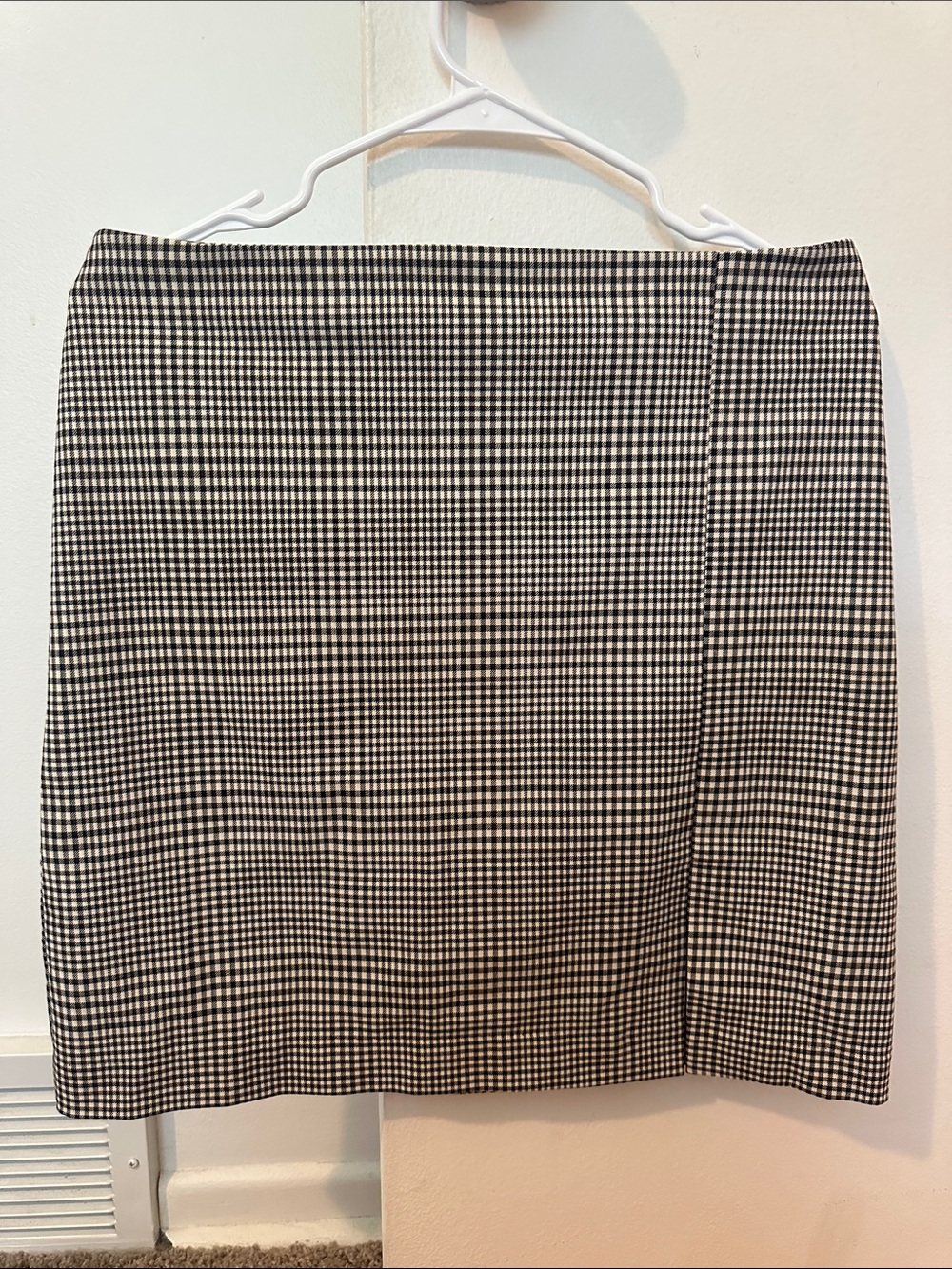 Rachel Zoe Black and White Houndstooth Pencil Skirt